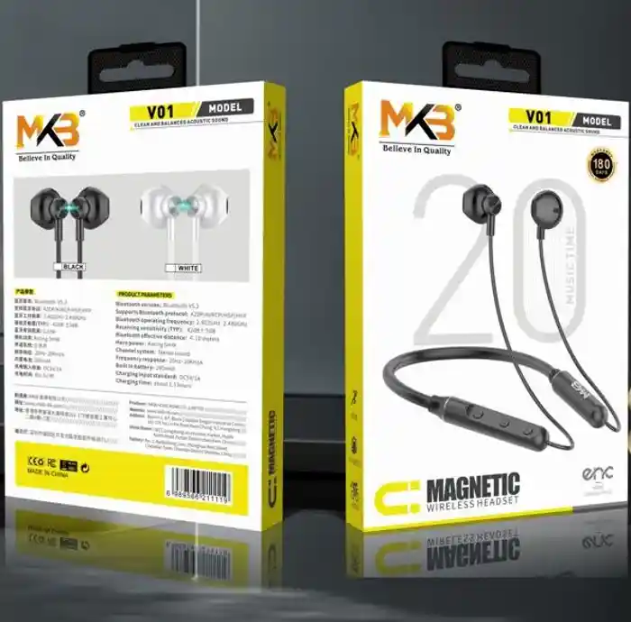 MKB V01 Magnetic ENC Wireless Neckband